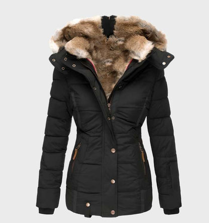 Dikke en Warme Slim Fit Winterjas met Capuchon - Midea 0
