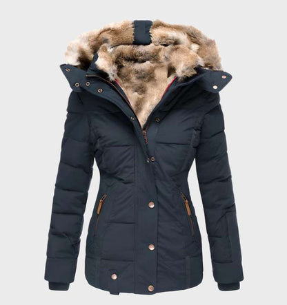 Dikke en Warme Slim Fit Winterjas met Capuchon - Midea 1