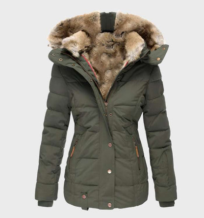 Dikke en Warme Slim Fit Winterjas met Capuchon - Midea 2